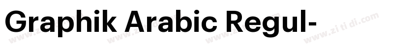 Graphik Arabic Regul字体转换